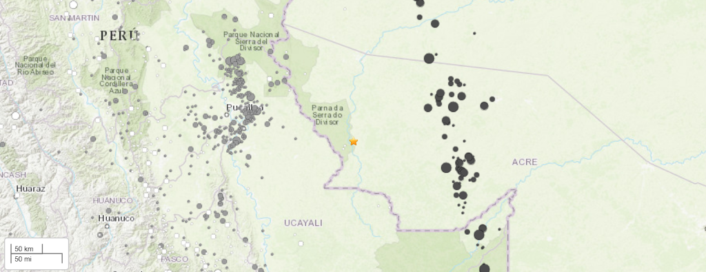 Terremoto registrado no dia 27 de março de 2024 (Reprodução/USGS)